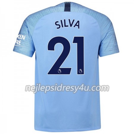 Fotbalový Dres Manchester City Silva 21 Domácí 2018/19